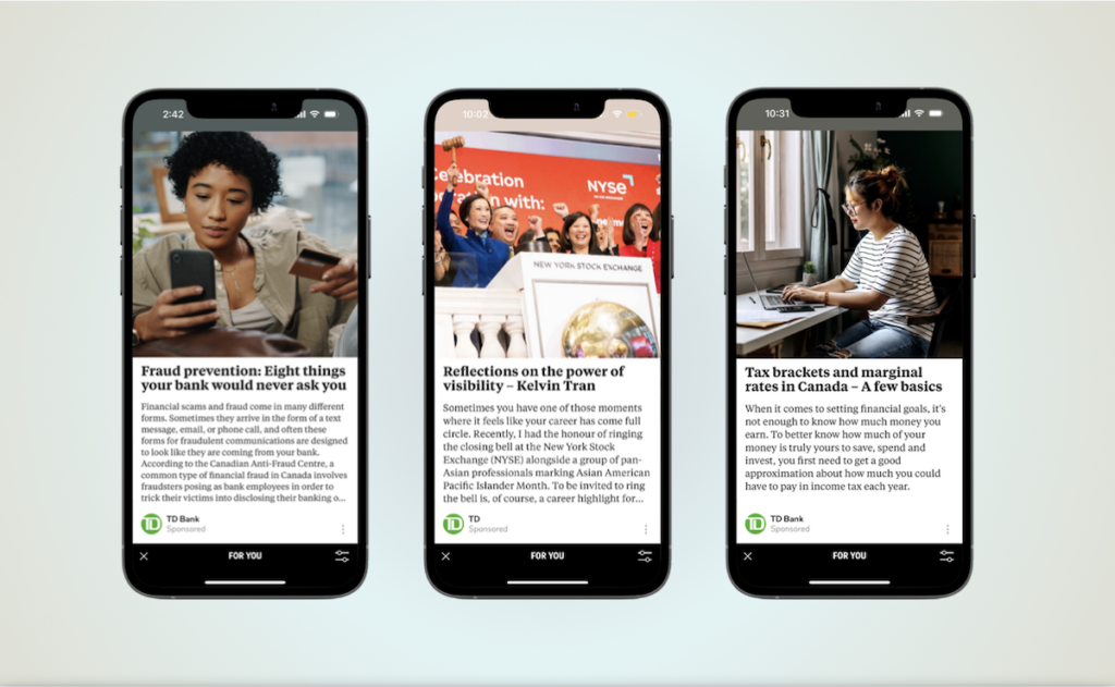 Flipboard partnered with TD Canada to share human-centric stories and financial advice with an engaged audience.