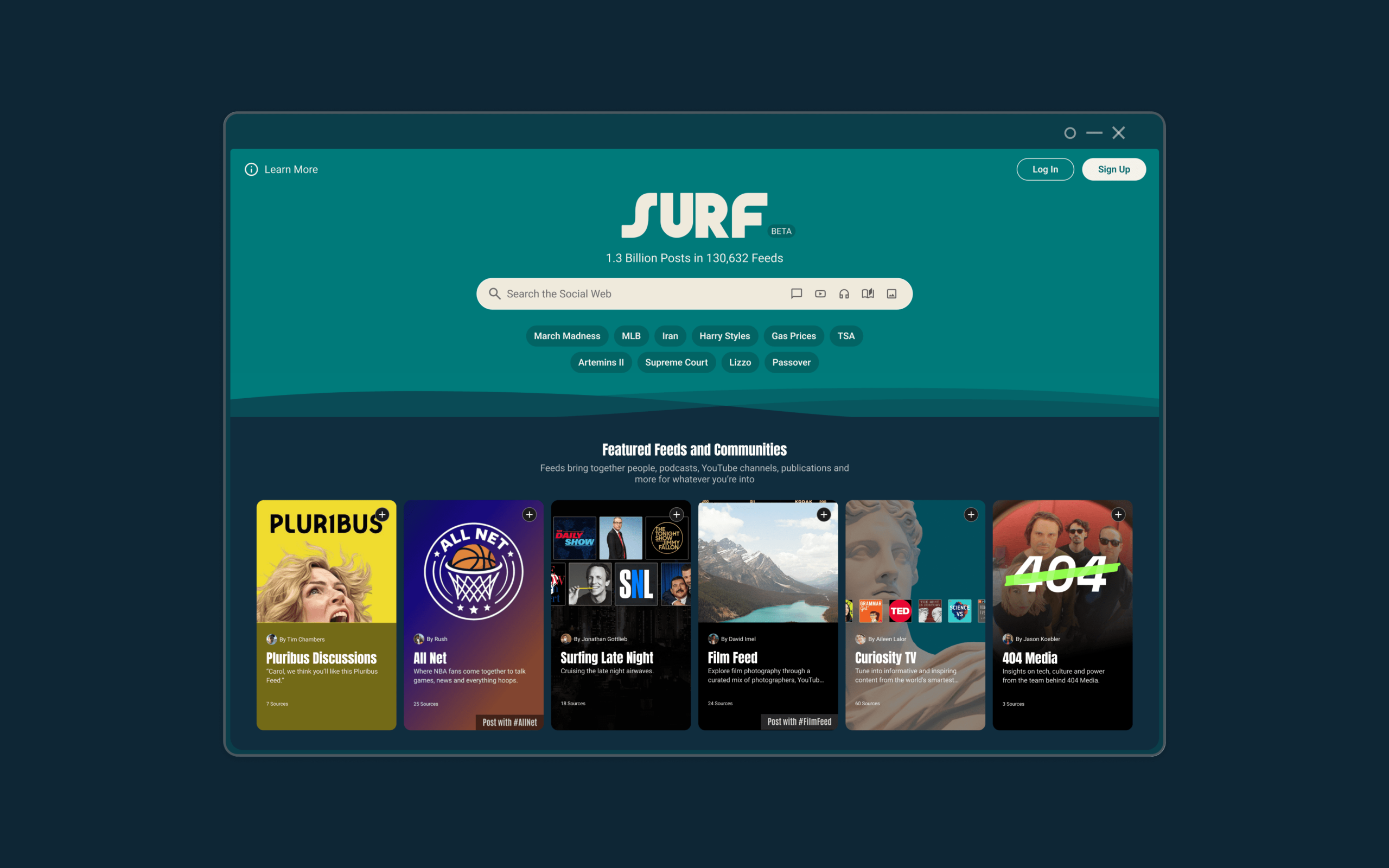 Surf Launches Social Websites, a New Model for Social Media